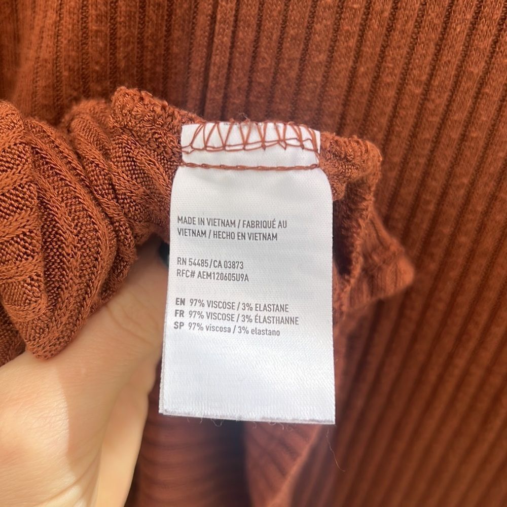 Rich Brown Striped Pattern Dress  - Picture 3 of 4